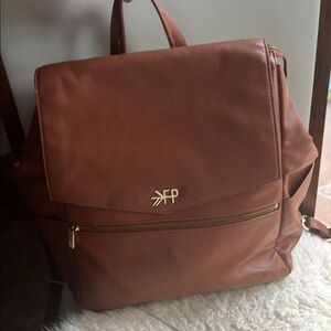 FRESHLY PICKED Brown Leather DIAPER BAG/Backpack